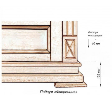 Тумба с вешалкой Флоренция-1